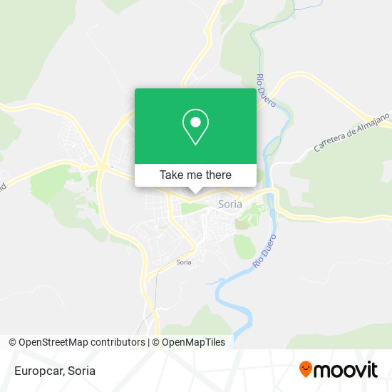 Europcar map