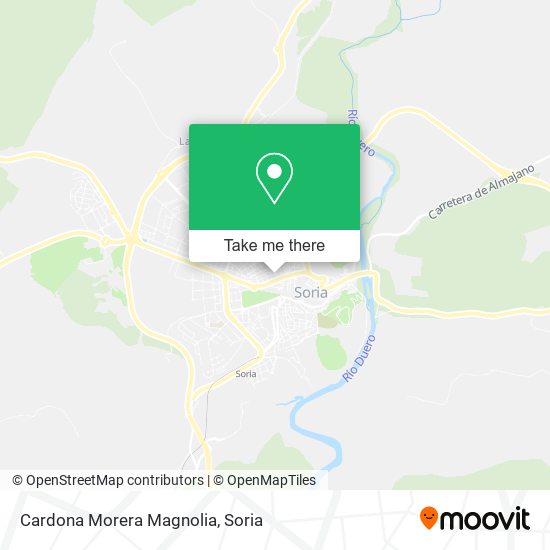 Cardona Morera Magnolia map