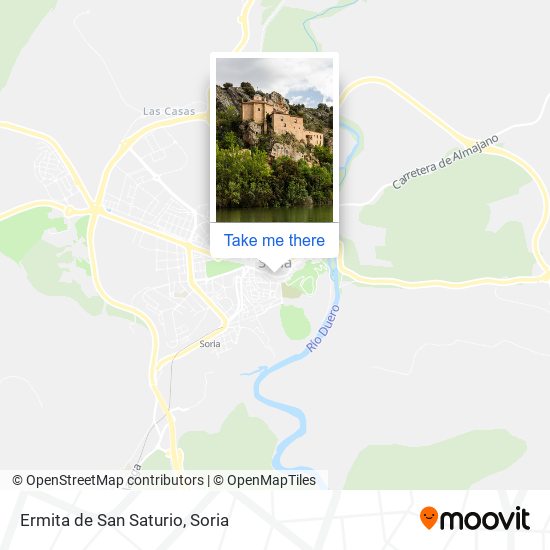 Ermita de San Saturio map