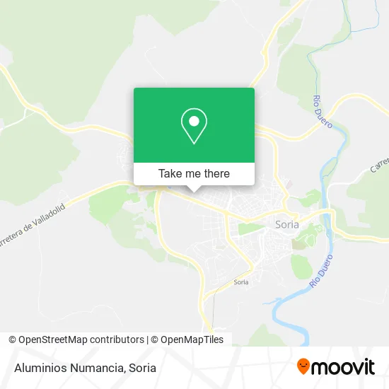 Aluminios Numancia map
