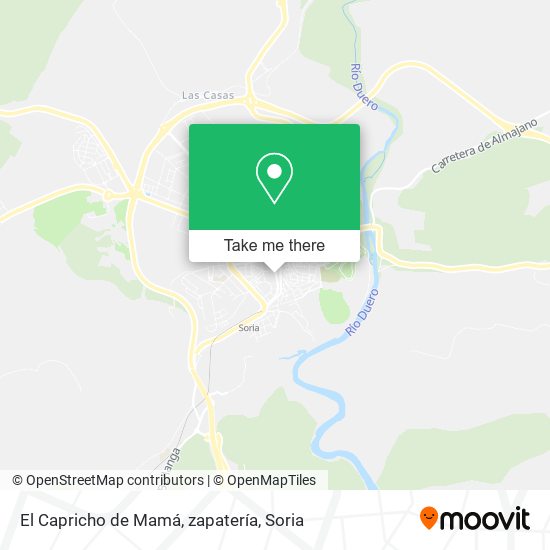El Capricho de Mamá, zapatería map