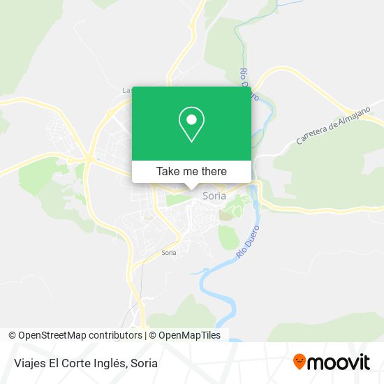 Viajes El Corte Inglés map