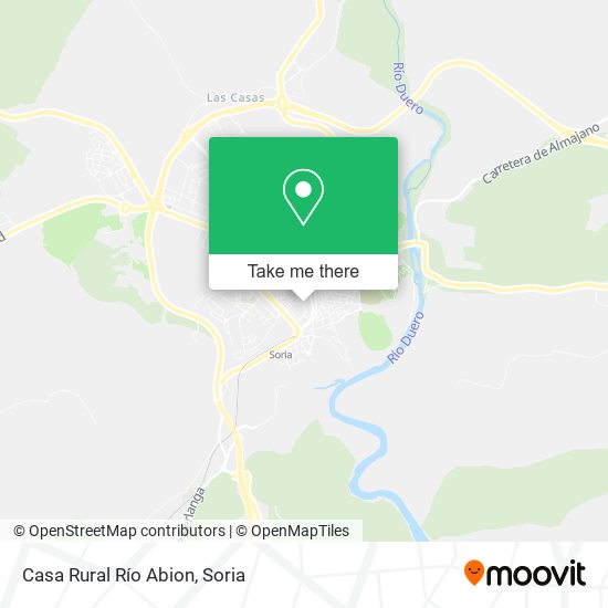 Casa Rural Río Abion map