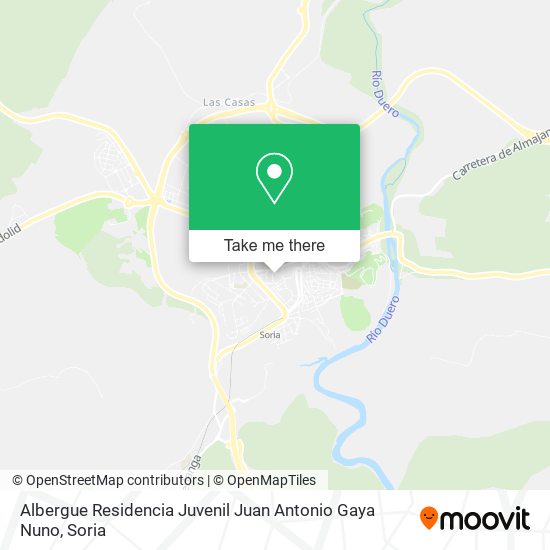 Albergue Residencia Juvenil Juan Antonio Gaya Nuno map