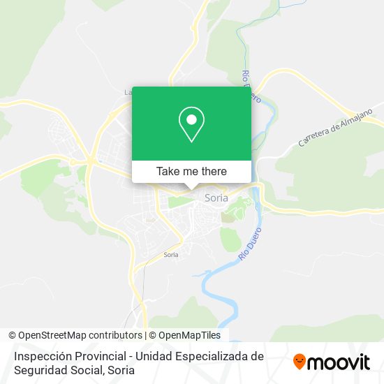 Inspección Provincial - Unidad Especializada de Seguridad Social map