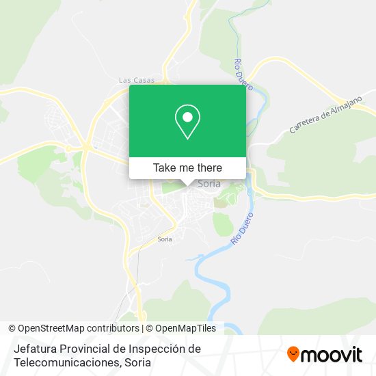 Jefatura Provincial de Inspección de Telecomunicaciones map