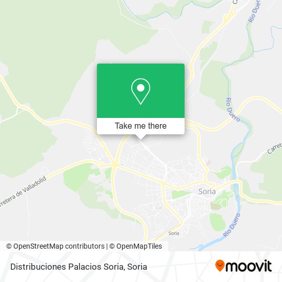 Distribuciones Palacios Soria map