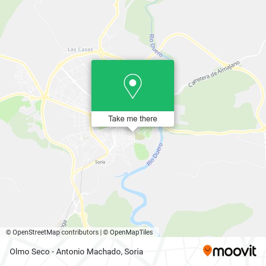 Olmo Seco - Antonio Machado map