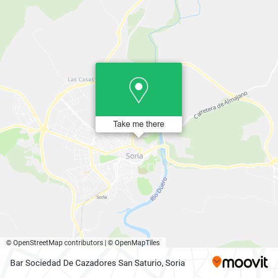 Bar Sociedad De Cazadores San Saturio map