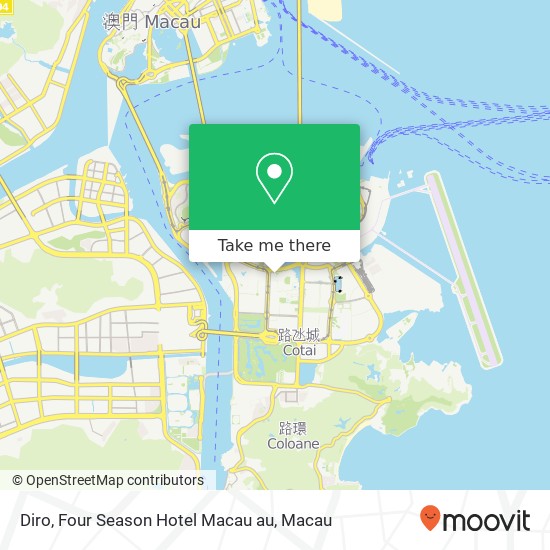 Diro, Four Season Hotel Macau  au map