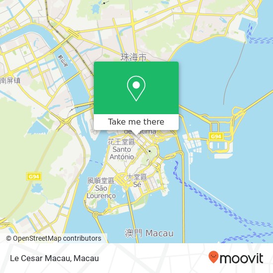 Le Cesar Macau map