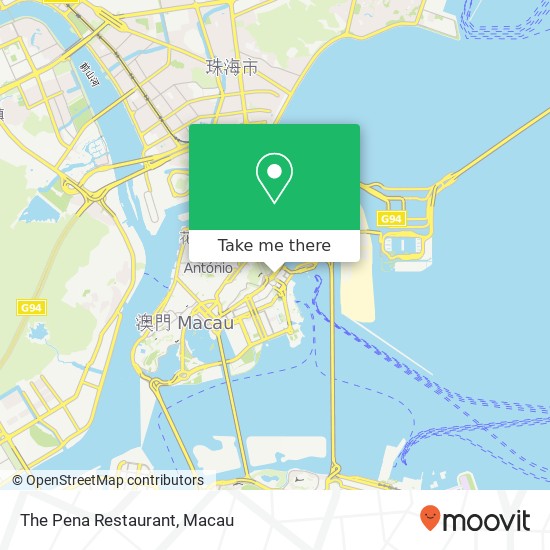 The Pena Restaurant map