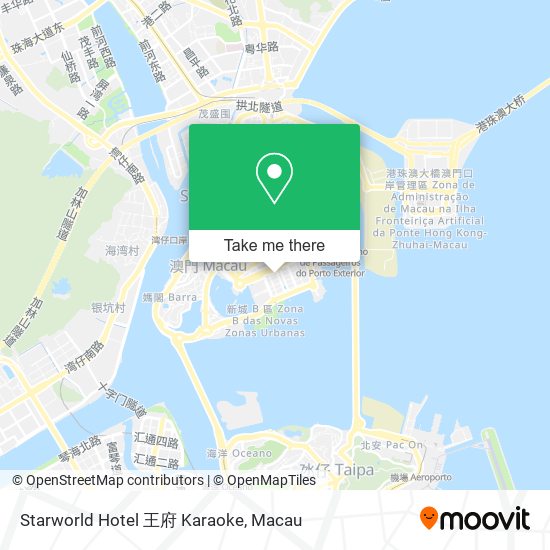 Starworld Hotel 王府 Karaoke地圖