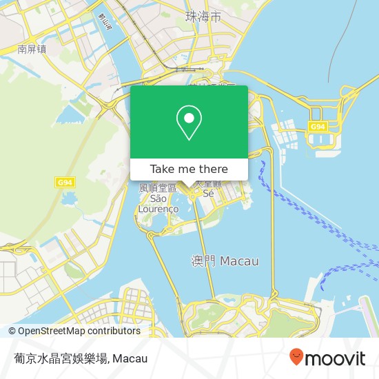 葡京水晶宮娛樂場 map