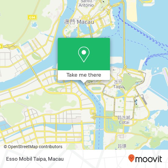 Esso Mobil Taipa map
