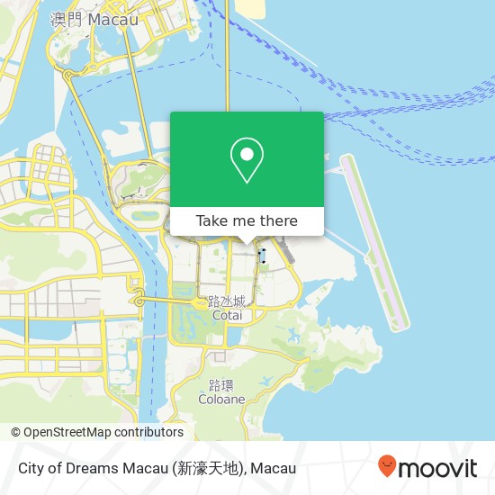 City of Dreams Macau (新濠天地) map