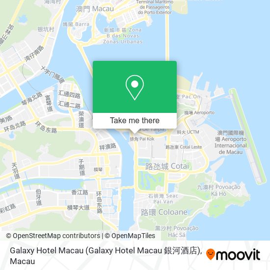 Galaxy Hotel Macau map