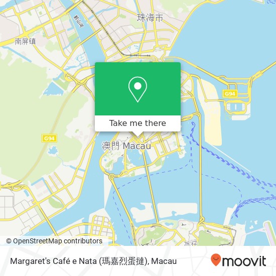 Margaret's Café e Nata (瑪嘉烈蛋撻) map