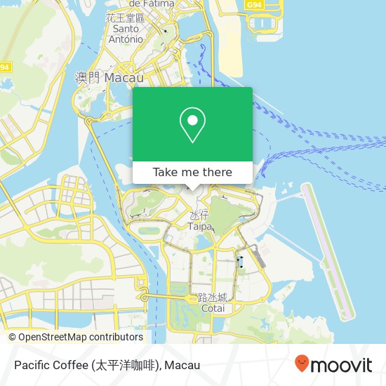 Pacific Coffee (太平洋咖啡) map