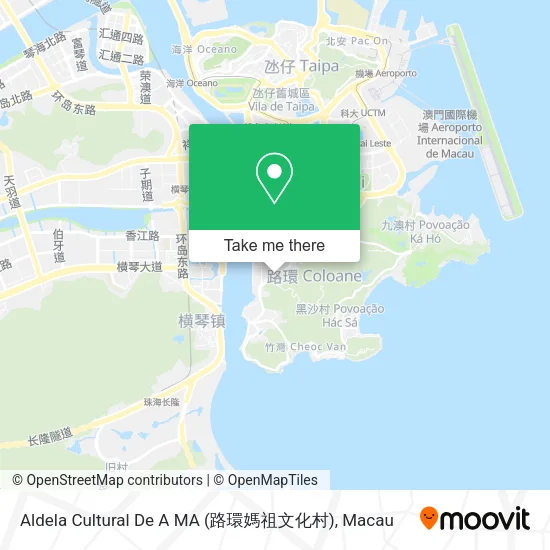 Aldela Cultural De A MA (路環媽祖文化村)地圖