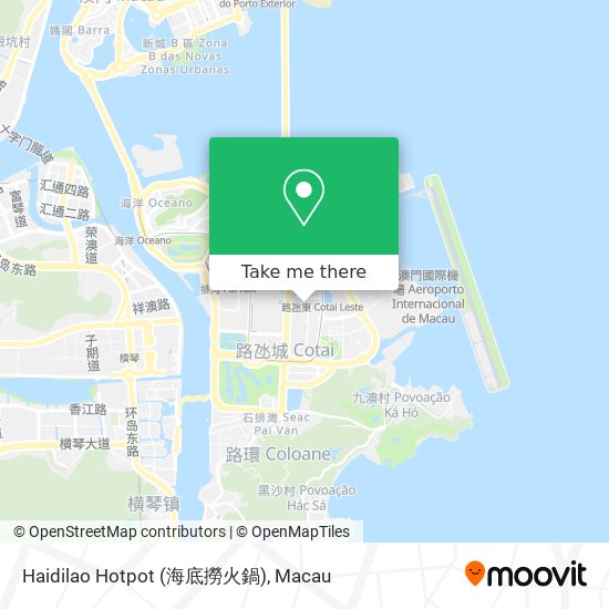 Haidilao Hotpot (海底撈火鍋)地圖