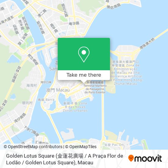 Golden Lotus Square (金蓮花廣場 / A Praça Flor de Lodão / Golden Lotus Square) map