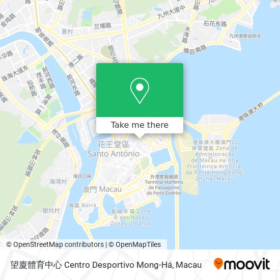 望廈體育中心 Centro Desportivo Mong-Há map