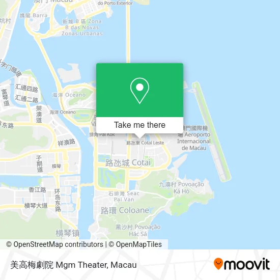 美高梅劇院 Mgm Theater map