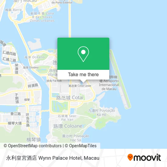 永利皇宮酒店 Wynn Palace Hotel地圖