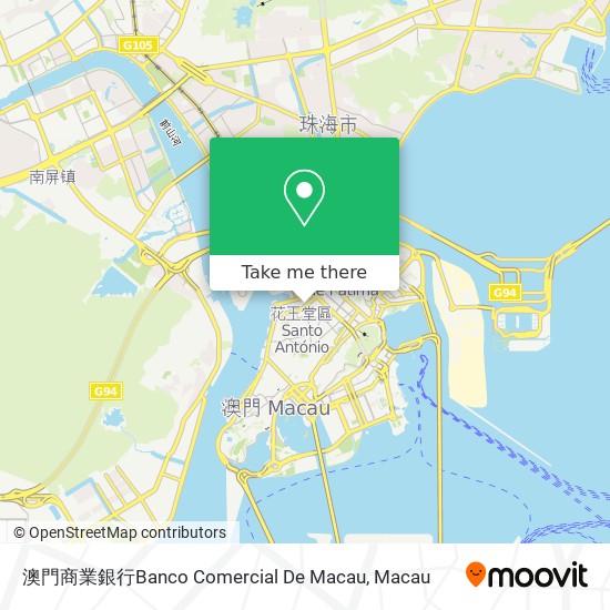 澳門商業銀行Banco Comercial De Macau map