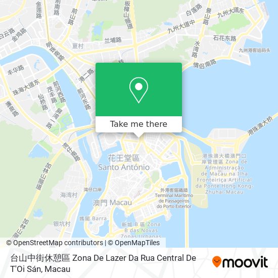 台山中街休憩區 Zona De Lazer Da Rua Central De T'Oi Sán map