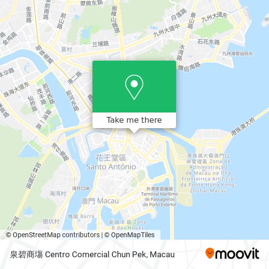 泉碧商塲 Centro Comercial Chun Pek map