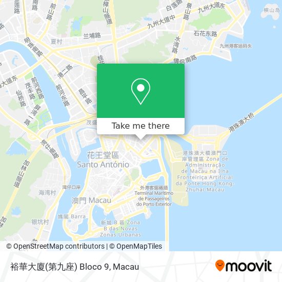 裕華大廈(第九座) Bloco 9 map