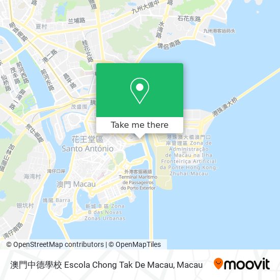 澳門中德學校 Escola Chong Tak De Macau map