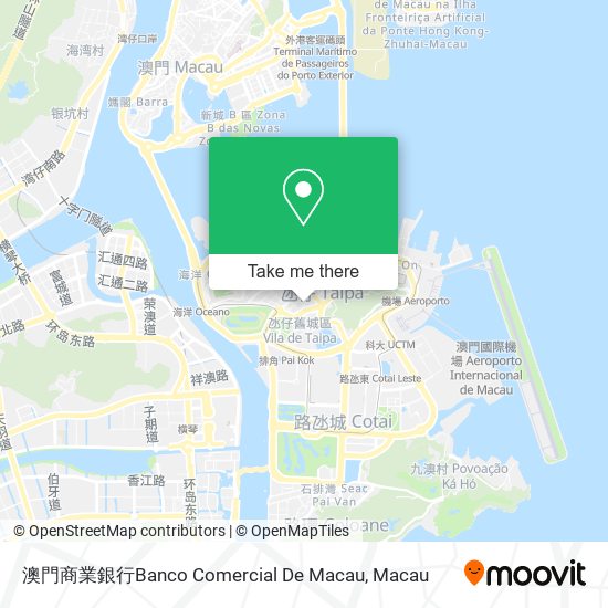 澳門商業銀行Banco Comercial De Macau map