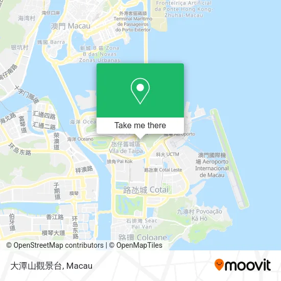大潭山觀景台 map