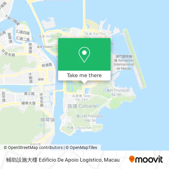 輔助設施大樓 Edifício De Apoio Logístico map