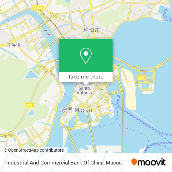 Industrial And Commercial Bank Of China map
