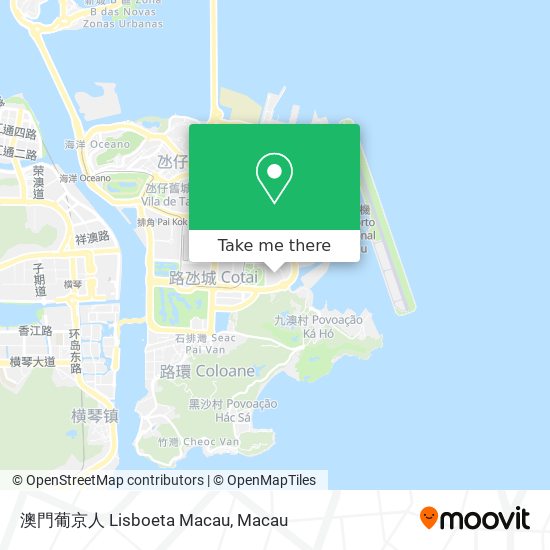 澳門葡京人 Lisboeta Macau map