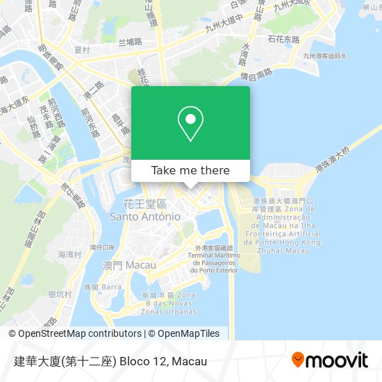 建華大廈(第十二座) Bloco 12 map