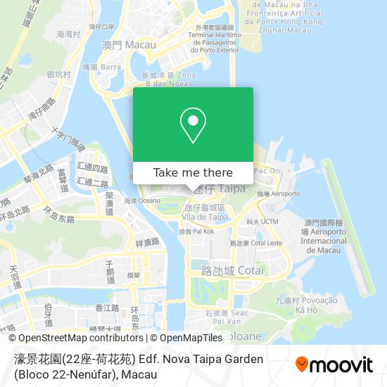 濠景花園(22座-荷花苑) Edf. Nova Taipa Garden (Bloco 22-Nenúfar) map