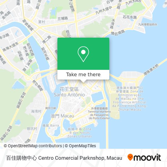 百佳購物中心 Centro Comercial Parknshop map