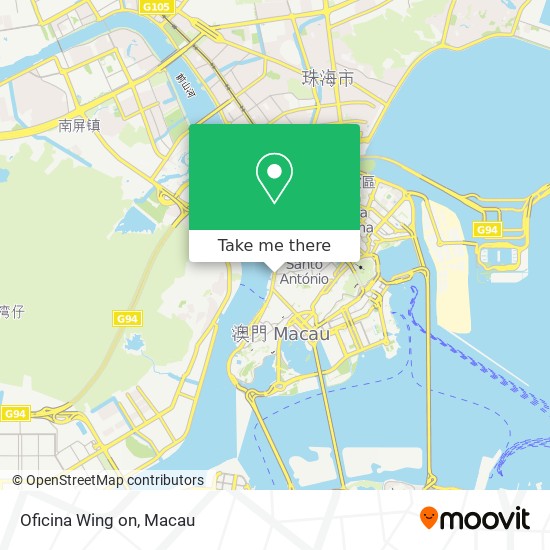 Oficina Wing on map