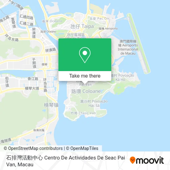 石排灣活動中心 Centro De Actividades De Seac Pai Van map