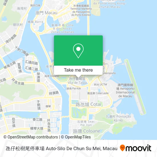 氹仔松樹尾停車場 Auto-Silo De Chun Su Mei地圖
