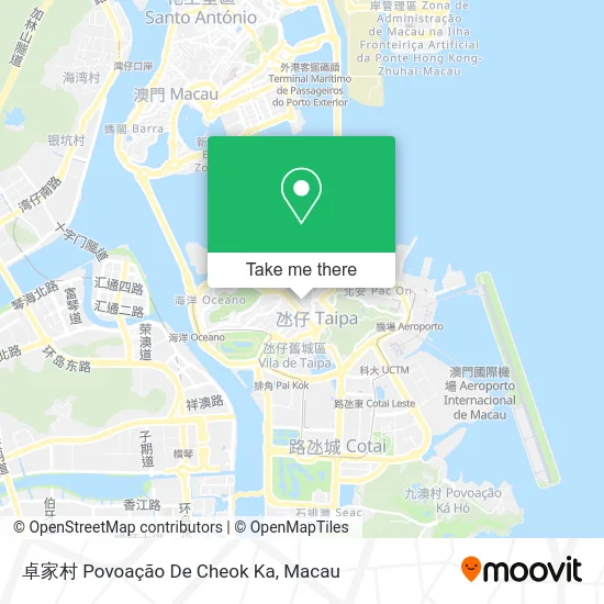 卓家村 Povoação De Cheok Ka map