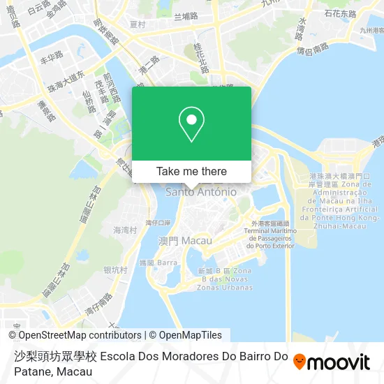 沙梨頭坊眾學校 Escola Dos Moradores Do Bairro Do Patane地圖