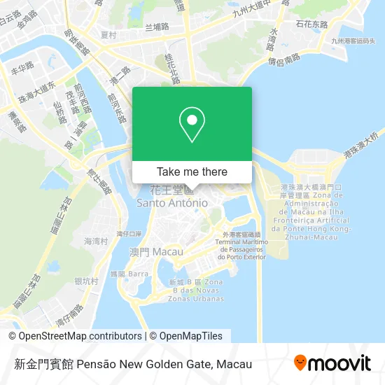 新金門賓館 Pensão New Golden Gate map