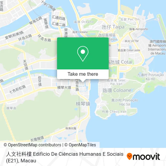 人文社科樓 Edifício De Ciências Humanas E Sociais (E21) map
