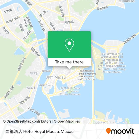 皇都酒店 Hotel Royal Macau map